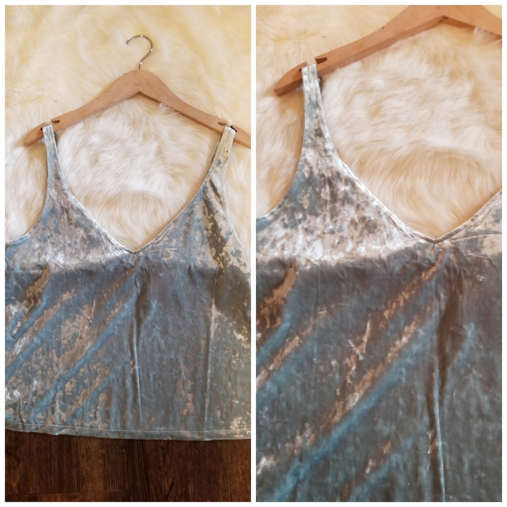 H&M Mint Velvet V Neck tank Medium NWT